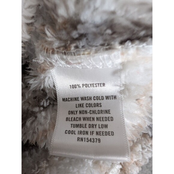 Aeropostale Women's Top Jacket Hooded Medium 1/4 Zip Fleece Fuzzy Crop Pullover - Picture 10 of 13